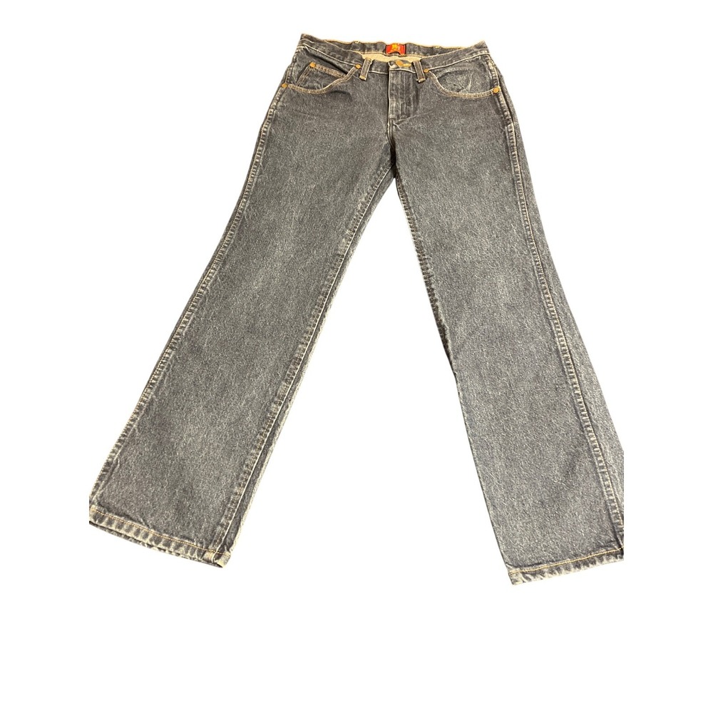 Wrangler 36MWZ Slim Fit Mens Jeans Blue Denim Western‎ Cowboy 30x29 - Picture 3 of 8